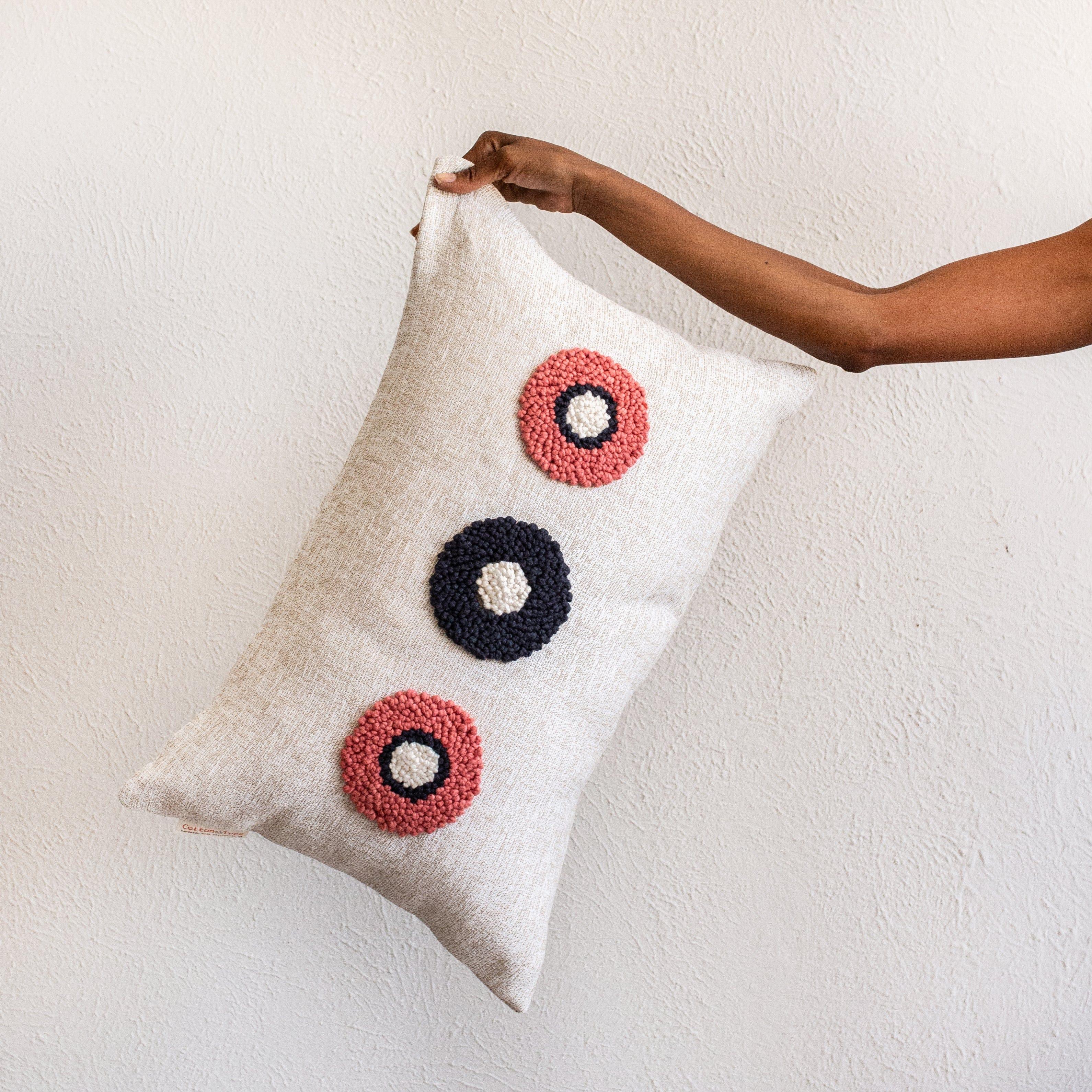 AfriScandi Circles Pillow - Kanju Interiors