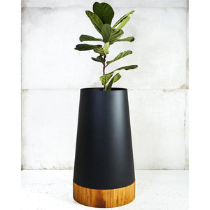 Conica Iroko-Based Planters - Kanju Interiors