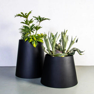 Conica Simple Steel Planters - Kanju Interiors