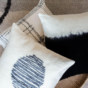 Eclipse Hand Felted Pillow - Kanju Interiors