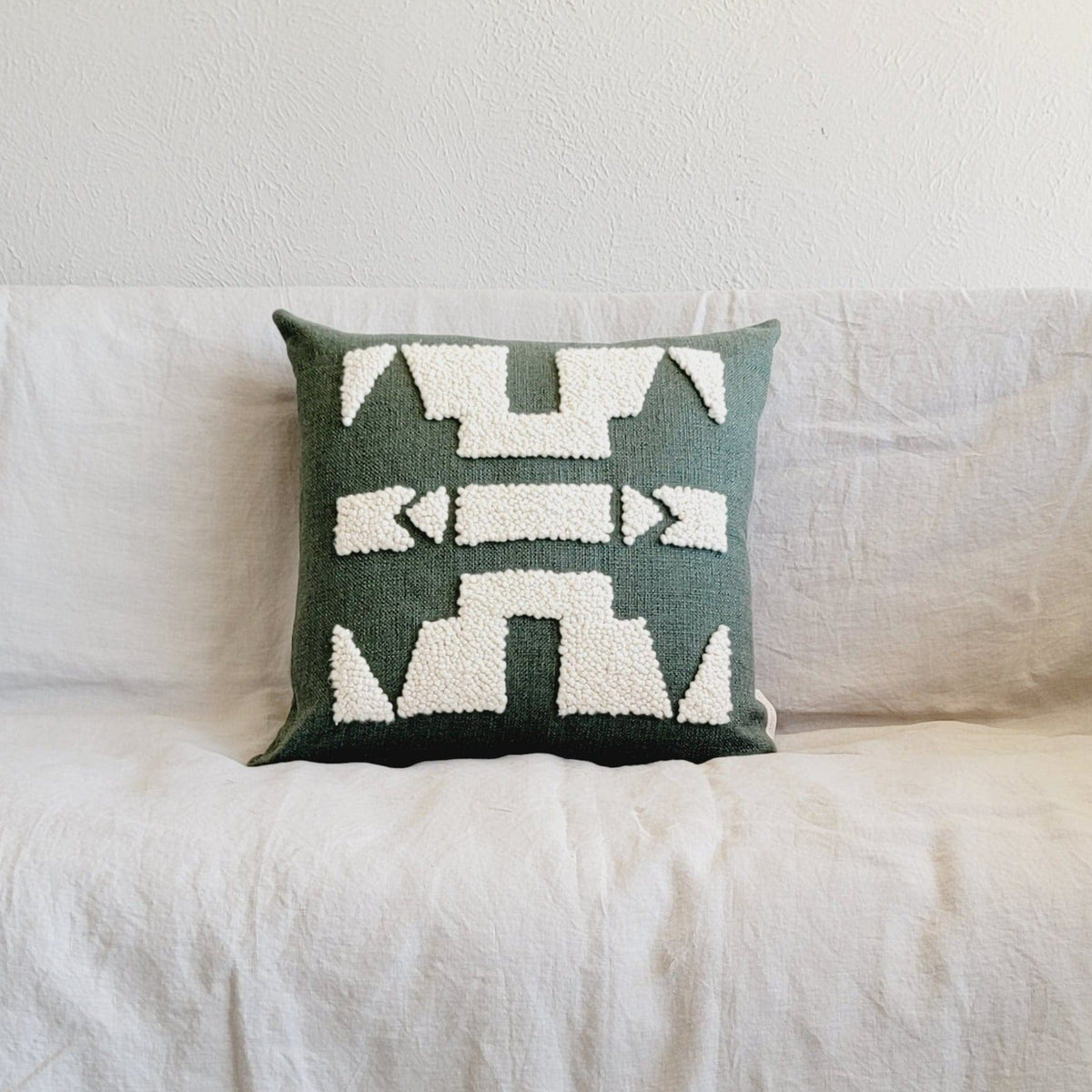 Ndebele Forest Green Pillow Kanju Interiors PW-NFG01-30 Pillows
