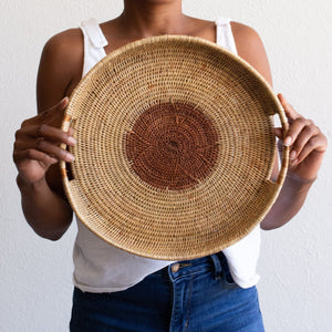 Siyanda Moon Tray Lusaka Collective, Talitha Ullrich BK-SMT01-Or Baskets & Vessels