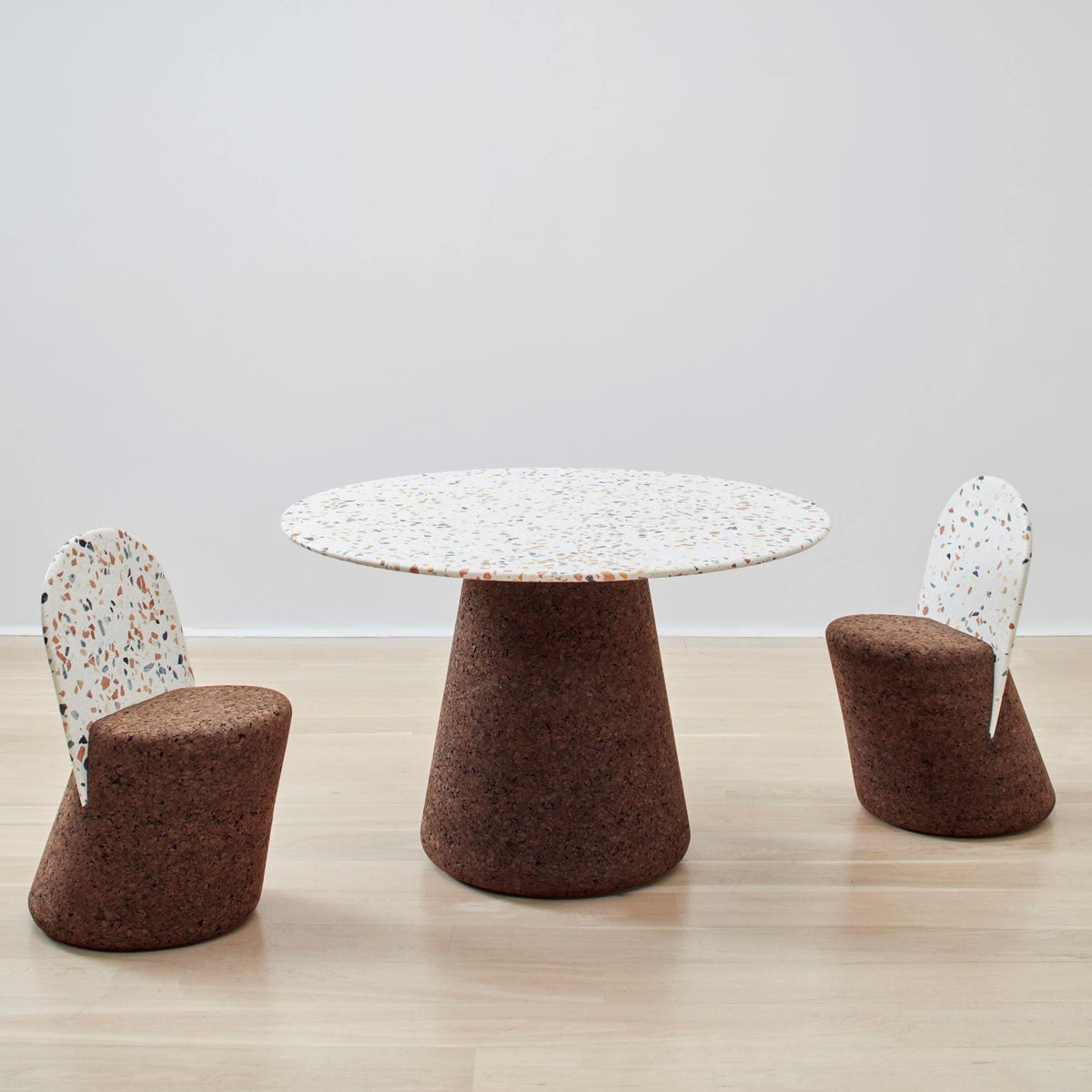 Wiid Terrazzo and Cork Dining Chair - Kanju Interiors